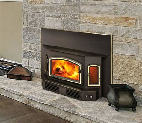 Warning for use with solid wood fuel only. Quadra-Fire 5100i Wood Burning Fireplace Insert | Fine's Gas