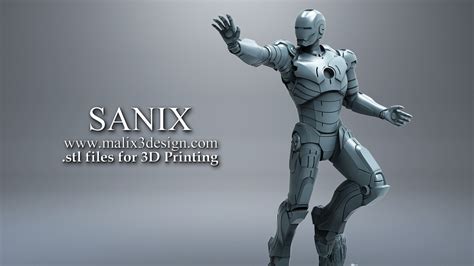 Iron Man 3d Printable Model Sanix 3d Designer