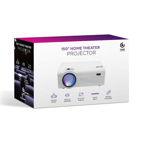 Core Innovations 150 Home Theater Projector White Cjr600wh Ebay