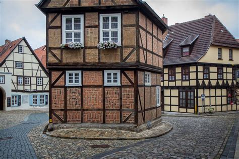 The Old Medieval Town Of Quedlinburg Germany