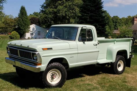 1970 Ford F 250 Custom 4x4 4 Speed Flareside For Sale On Bat Auctions