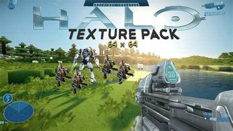 Halo Texture Pack 64x64 Para Minecraft Pe 110 Nuevo Proyecto Youtube