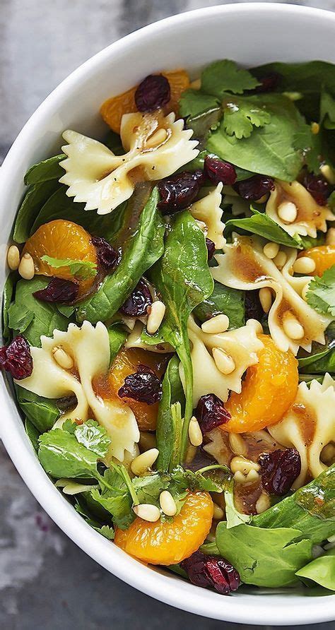 It is filled with many things we love: Mandarin Pasta Spinach Salad with Teriyaki Dressing ...