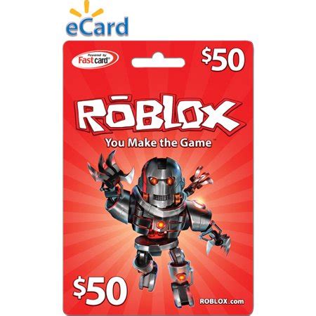 Roblox gift cards are the easiest way to load up on credit for robux or a premium subscription. Roblox $50 (Email Delivery) - Walmart.com