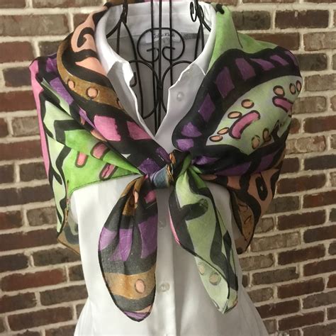 Large Abstract Print Scarf Soft Square Scarf Graffiti Art Etsy