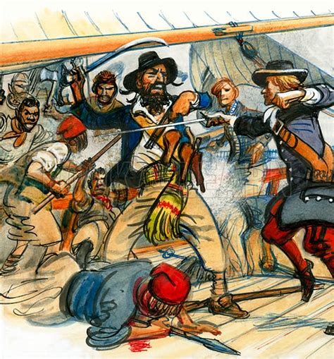 Pirates Fighting Stock Image Look And Learn