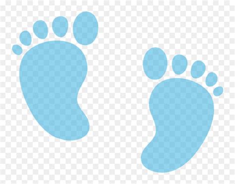 Babyfeet Baby Feet Footprint Print Pastel Blue Boy Blue Baby Feet Png