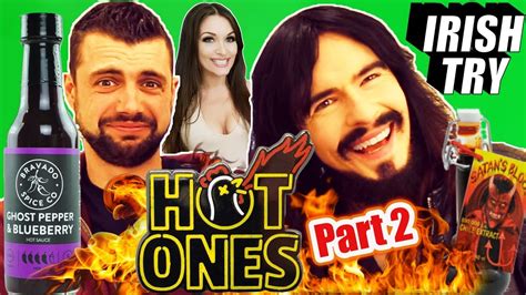 irish people try american hot ones by first we feast part 2 hottest sauce youtube