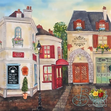 French Street Scene Jp3206 Painting By Jean Plout Pixels
