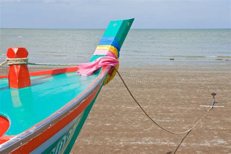 Boat On Beach In Thailand Stock Photo Image Of Rest 10158468
