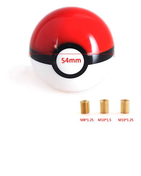 Universal Pokemon Pokeball Shift Knob Gear Shift Knob Diameter 54mm Ebay