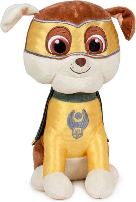 Paw Patrol Knuffel Rubble Super Pups 27x14x12cm Pluche Speelgoed