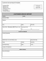 Customer Service Report Format Images