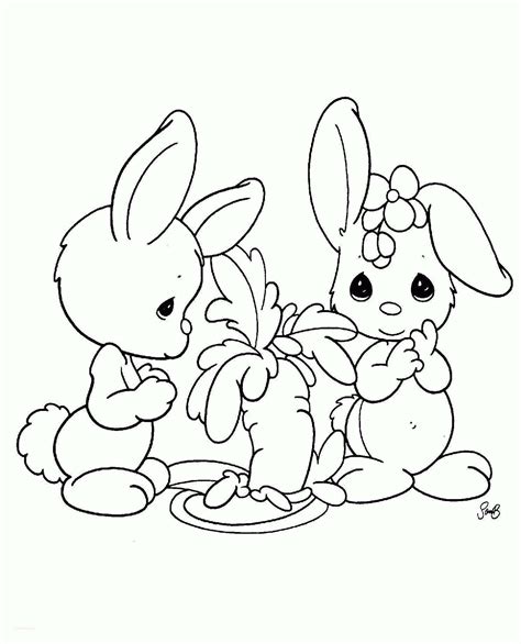 Christmas Bunny Coloring Pages At Free Printable
