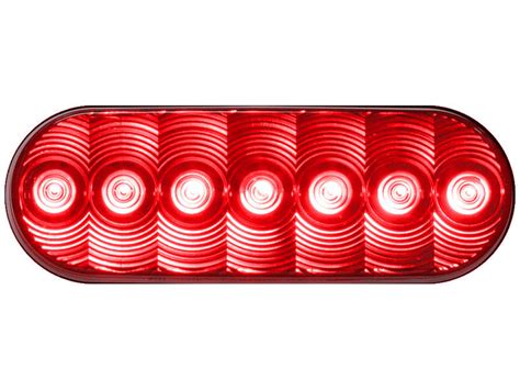 Peterson 820r 7 Oval Led Red Tail Light Lumenx