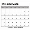 November 2019 Calendar Printable - Printable Word Searches