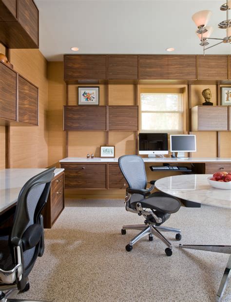 16 Spectacular Mid Century Modern Home Office Designs For