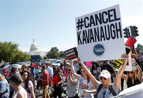 Ahead Of Crucial Kavanaugh Vote Hundreds Of Protesters Rally In Front Of Supreme Court Abc News