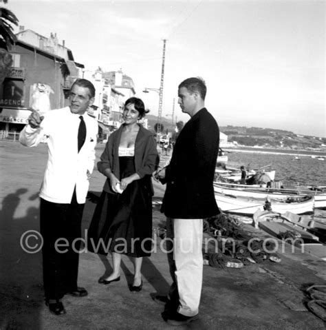 Marlon Brando And His Fiancée Josanne Mariani Bérenger At The Port In Bandol 1954 Edward