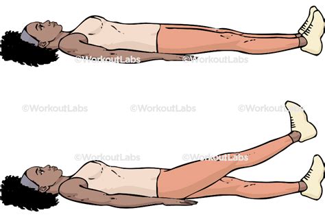 Lying Single One Leg Lifts Raises Workoutlabs Exercise Guide