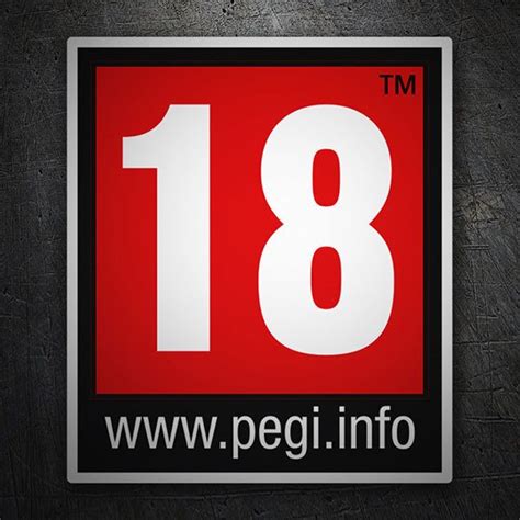 Sticker Pegi 18 Logo