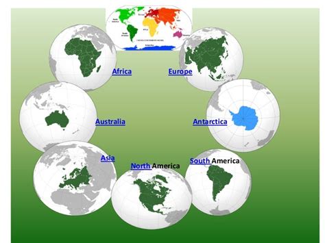 Seven Continents Of The World