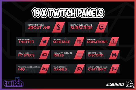 Valorant Twitch Panels Streaming Overlay Grafica Di Emeeseoverlays