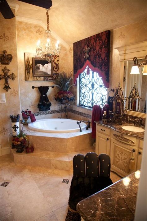 The existing fixtures were removed and replaced with an old world, furniture. 1000+ Ideas About Tuscan Bathroom On Pinterest / design ...