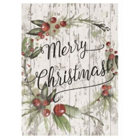 Youngs 37125 Wood Merry Christmas Wall Plaque 1 Kroger