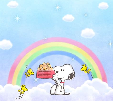 Snoopy ～rainbow～ Inside Page Snoopy Wallpaper Snoopy And Woodstock