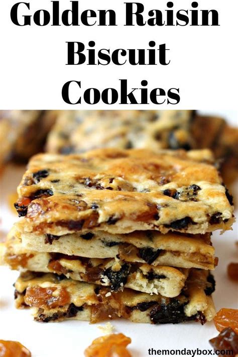 Bakeware + flour + egg or raw tofeeg + sugar or honey + raisin. Golden Raisin Biscuit Cookies(Garibaldi Biscuits)- Bet you ...