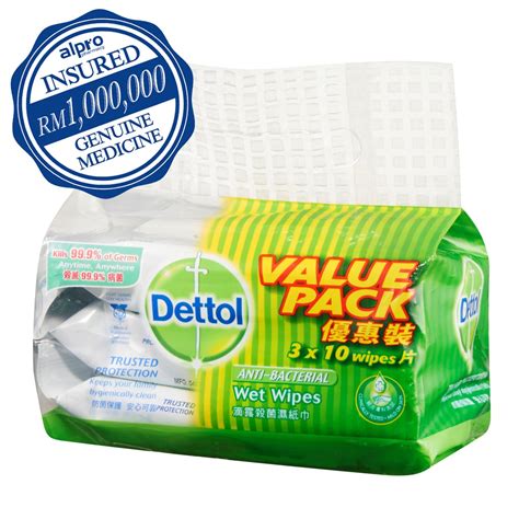 Dettol Anti Bacterial Wet Wipes X S Value Pack Shopee Malaysia