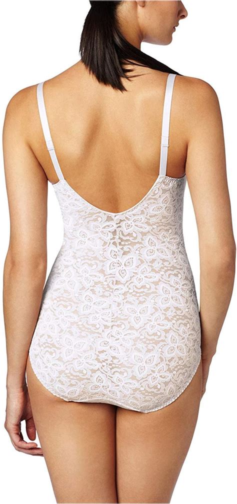 bali women s shapewear lace n smooth body briefer 40dd white size 40dd zk ebay