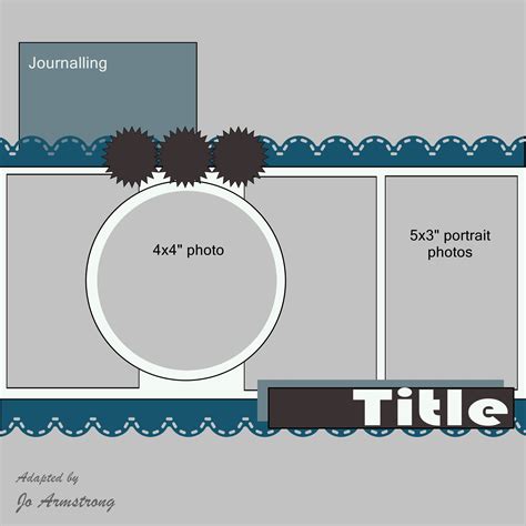 12x12 Scrapbooking Layout Scrapbook Sketches 12x12 Scrapbook