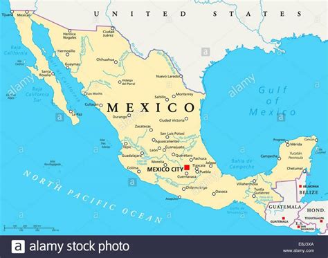 Mapa De México En Las Ciudades De México Mapa De Las Ciudades