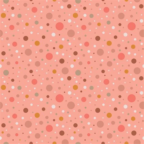 Pink Polka Dot Pattern Seamless Dotted Pattern With Pastel Pink