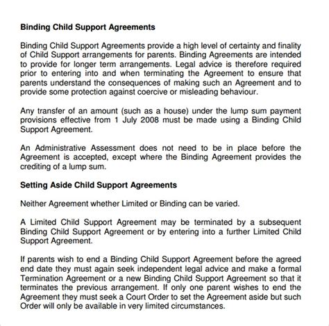 But the thing to keep in oklahoma, for example, there is a statute that allows a retroactive change in child support if a parent paying less because of extensive parenting time. 10+ Sample Child Support Agreement Templates - PDF | Sample Templates