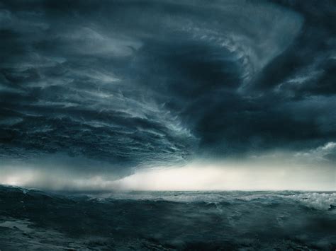 Океанский шторм обои для рабочего стола картинки фото