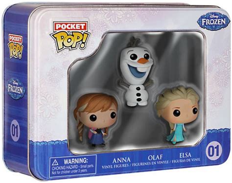 Funko Disney Frozen Pop Disney Anna Olaf Elsa Vinyl Mini Figure Tin 3