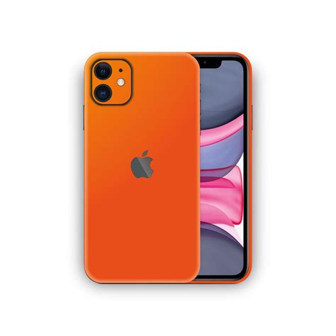 Apple Iphone 11 Matte Orange Skin Ultra Skins