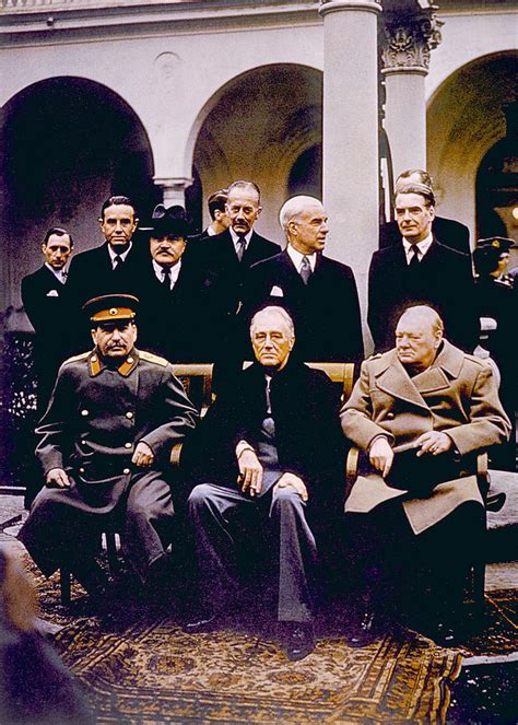 The Yalta Conference Seated Joseph Photograph By Everett