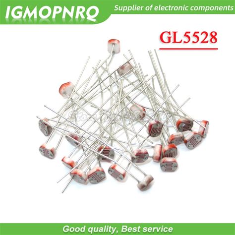 20pcs 5528 light dependent resistor photoresistor resistor gl5528 5mm photosensitive resistance