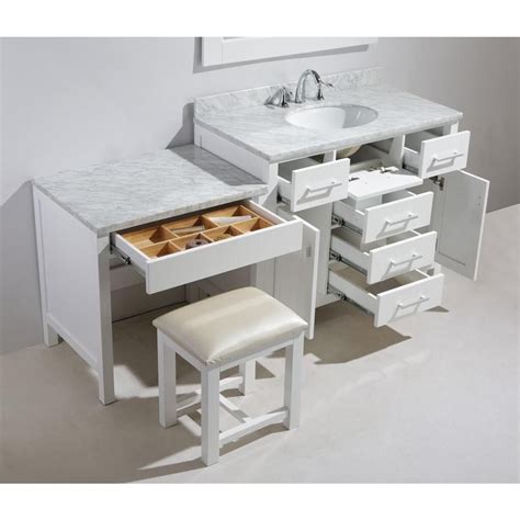 48 inch bathroom vanities are perfectly suited to nearly any master bathroom, and are perfectly serviceable for many smaller full and even half baths. Design Element London 42 in. W x 22 in. D Vanity in White ...
