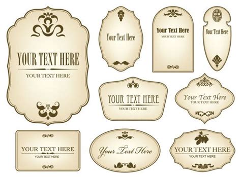 Free printable labels to kick up your packaging! Simple bottle label 01 - Vector Other free download | Beer ...