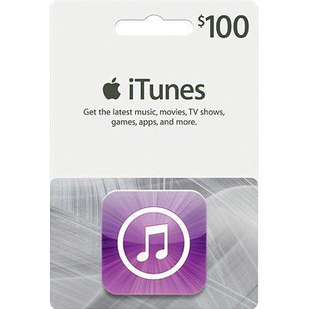 Maybe you would like to learn more about one of these? Apple iTunes $100 Gift Card - Walmart.com | Itunes card, Itunes gift cards, Gift card