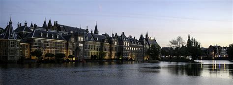 Hofvijver And The Buildings Of The Dutch Parliament In The Hague