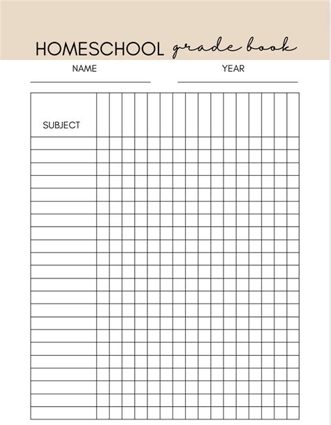 Free Homeschool Gradebook Download — By Mandy Maltz