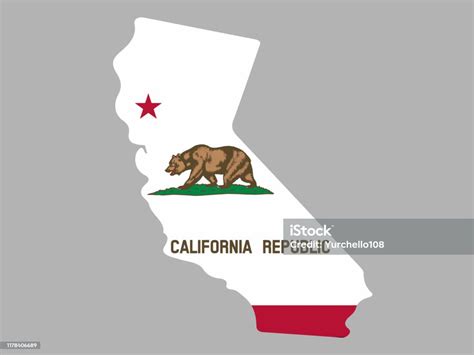 vetores de bandeira do mapa do estado de califórnia dos eu ilustração do vetor e mais imagens de