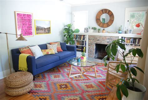 Baroque Kilim Rugs In Living Room Contemporary With Bright