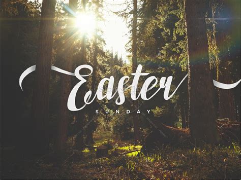 Easter Sunday Forest Church Powerpoint Clover Media